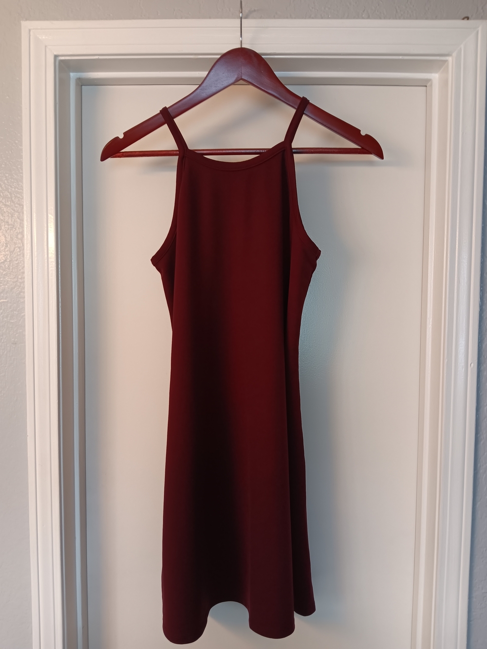 Wallflower Sleeveless Mini Dress in Burgundy